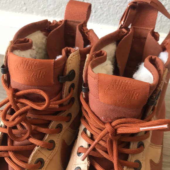 Nike SF Air Force 1 Mid Premium Lifestyle Shoes Mens Size 8 Praline AA1129 20 - Picture 8 of 11